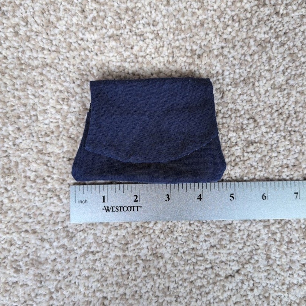 Pocket Wallet Credit Card Holder Cash Wallet Small Navy/Constellation Coin Purse - Picture 5 of 6